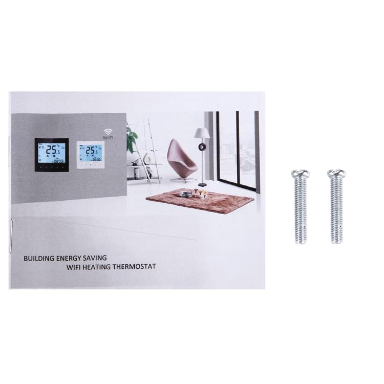 เครื่องควบคุมอุณหภูมิห้องแบบสัมผัส LCD WiFi รุ่น BHT-1000-GA-WIFI 3A โหลดน้ำร้อน แสดงนาฬิกา / อุณหภูมิ / ช่วงเวลา / เวลา / สัปดาห์ / ความร้อน ฯลฯ BHT-1000 3A (สีดำ), BHT-1000 3A (สีขาว)