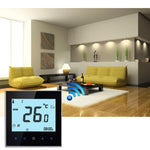 เครื่องควบคุมอุณหภูมิห้องแบบสัมผัส LCD WiFi รุ่น BHT-1000-GA-WIFI 3A โหลดน้ำร้อน แสดงนาฬิกา / อุณหภูมิ / ช่วงเวลา / เวลา / สัปดาห์ / ความร้อน ฯลฯ BHT-1000 3A (สีดำ), BHT-1000 3A (สีขาว)