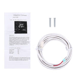BHT-3001 16A เทอร์โมสตัทห้องแบบอิเล็กทรอนิกส์ชนิดทำความร้อนพร้อมเซ็นเซอร์และหน้าจอ LCD แสดงนาฬิกา / อุณหภูมิ / เวลา / สัปดาห์ / ความร้อน ฯลฯ, BHT-3001 16A (สีดำ), BHT-3001 16A (สีขาว)