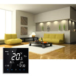 BAC-2000 เครื่องปรับอากาศแบบกลาง ระบบสัมผัส LCD ดิจิทัล หน่วยพัดลมคอยล์ 2 ท่อ เทอร์โมสตัทห้อง แสดงความเร็วพัดลม / นาฬิกา / อุณหภูมิ / เวลา / สัปดาห์ / ความร้อน ฯลฯ, BAC-2000 (สีดำ), BAC-2000 (สีขาว)