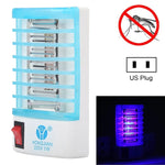 โคมไฟฆ่ายุงประสิทธิภาพสูง 4 LED แสงสีน้ำเงิน พร้อมปลั๊ก US ใช้ไฟ AC110V