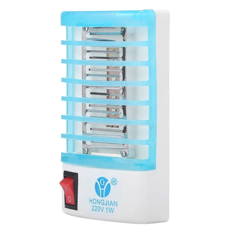 โคมไฟฆ่ายุงประสิทธิภาพสูง 4 LED แสงสีน้ำเงิน พร้อมปลั๊ก US ใช้ไฟ AC110V