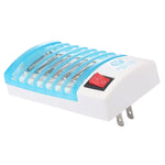 โคมไฟฆ่ายุงประสิทธิภาพสูง 4 LED แสงสีน้ำเงิน พร้อมปลั๊ก US ใช้ไฟ AC110V