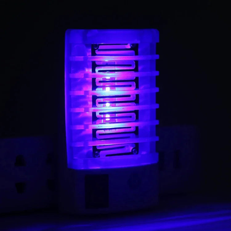 โคมไฟฆ่ายุงประสิทธิภาพสูง 4 LED แสงสีน้ำเงิน พร้อมปลั๊ก US ใช้ไฟ AC110V