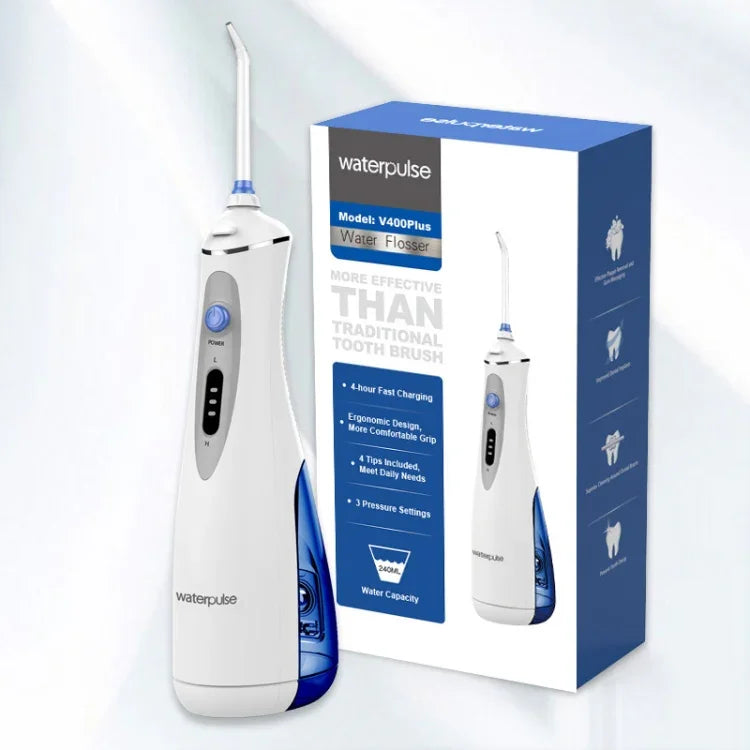เครื่องฉีดน้ำล้างช่องปากแบบชาร์จไฟ USB Waterpulse V400Plus รุ่น V400Plus ปลั๊ก: สหราชอาณาจักร