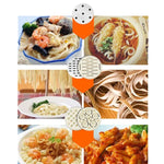 เครื่องทำเส้นพาสต้าแบบกดด้วยมือสแตนเลสขนาดเล็กสำหรับใช้ในครัวเรือน 3 แบบแม่พิมพ์
