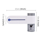 Automatic Toothpaste Dispenser Dental UV Ultraviolet Toothbrush Sterilizer Storage Holder