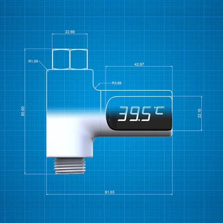 BD-LS-01 เครื่องวัดอุณหภูมิน้ำอาบเด็กแบบหมุนได้ 360 องศา พร้อมหน้าจอ LED รุ่นแรก