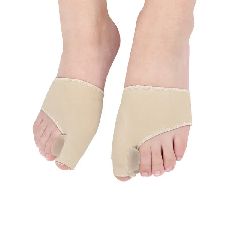 ถุงมือแก้ปัญหากระดูกนิ้วหัวแม่เท้าโป่ง Hallux Valgus SEBS คู่ ดูแลเท้า แหวนกระดูกนิ้วหัวแม่เท้า อุปกรณ์ดัดนิ้วเท้า บรรเทาอาการสำหรับชาย/หญิง ขนาด: L