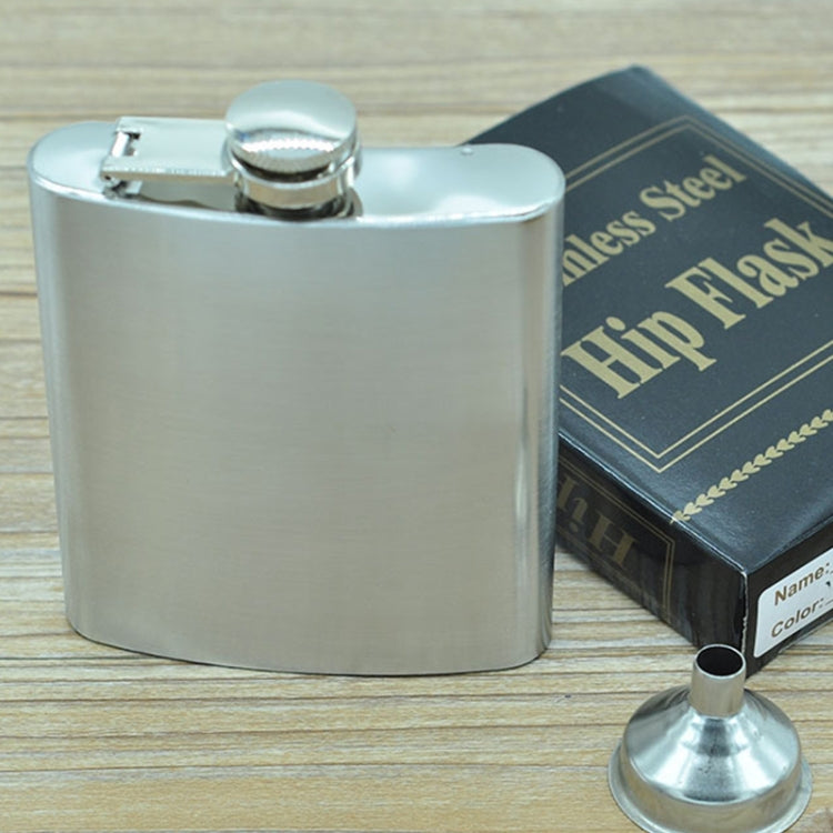 กระติกน้ำสแตนเลสพกพาสำหรับกีฬาและเดินทาง ขนาด 196mL (7oz) พร้อมกรวยเล็ก (สีเงิน 196mL (7oz))