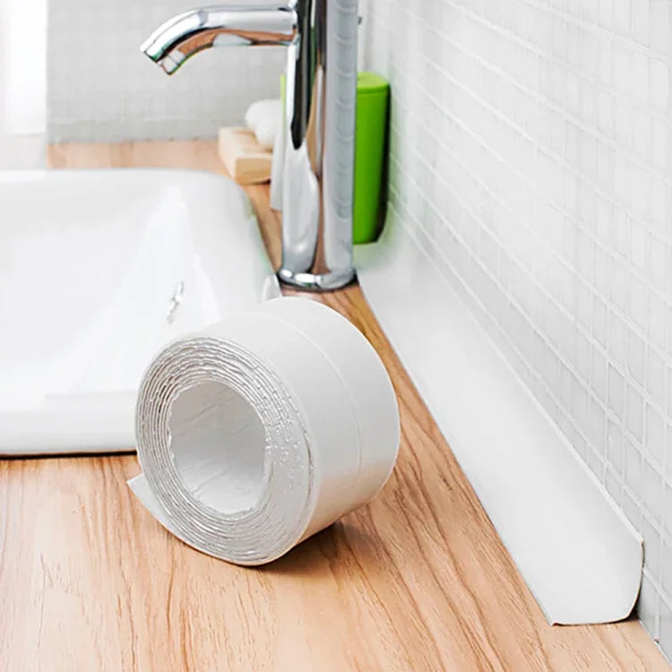 เทปกันน้ำและกันเชื้อรา PVC สำหรับห้องครัวและห้องน้ำ ขนาด 38 มม. x 3.2 ม.
