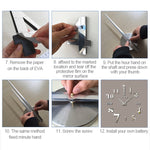 นาฬิกาแขวนผนังตกแต่งห้องนั่งเล่นขนาด 40 นิ้ว ดีไซน์สร้างสรรค์