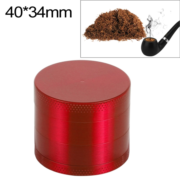 เครื่องบดยาสูบสมุนไพรสังกะสีอัลลอย 4 ชั้น ขนาด 40mm แบบมินิ