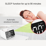 นาฬิกาปลุกบลูทูธ K11 ลำโพงนาฬิกาดิจิตอลสร้างสรรค์ แสดงผลเพลง วิทยุ พร้อมพอร์ต USB คู่ รองรับ U Disk / การ์ด TF / FM / AUX ปลั๊ก UK สีดำ ปลั๊ก UK สีขาว