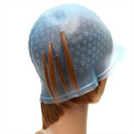 หมวกย้อมผมซิลิโคนทนความร้อนสูงและทนกรดด่าง สีสุ่ม