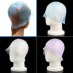 หมวกย้อมผมซิลิโคนทนความร้อนสูงและทนกรดด่าง สีสุ่ม