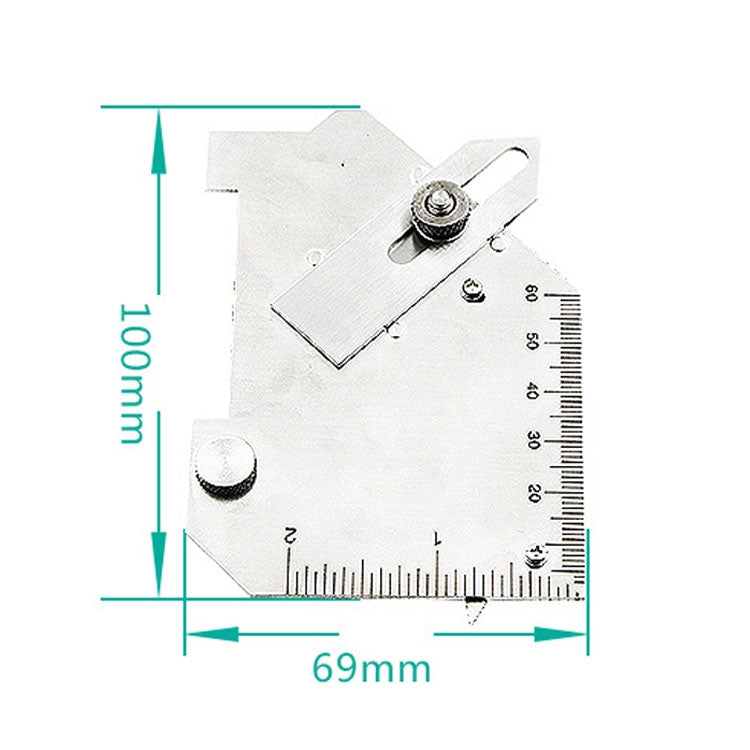 MG-8 เกจวัดรอยเชื่อมแบบสแตนเลสชนิดแคม เครื่องมือวัดเชื่อมอเนกประสงค์ MG-8