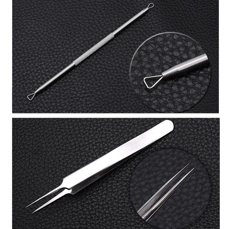 ชุดเครื่องมือกำจัดสิวหัวดำ 5 ชิ้น / ชุด เข็มสิว คีมคีบสิว