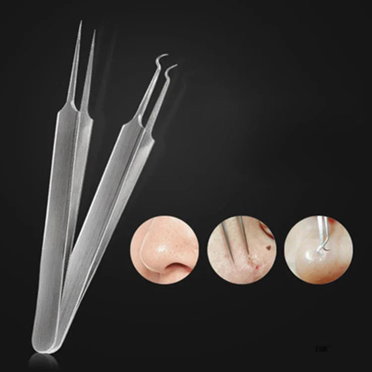 ชุดเครื่องมือกำจัดสิวหัวดำ 5 ชิ้น / ชุด เข็มสิว คีมคีบสิว