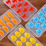 ถาดทำน้ำแข็งซิลิโคนรูปส้ม / แม่พิมพ์น้ำแข็ง สีสุ่ม รูปส้ม