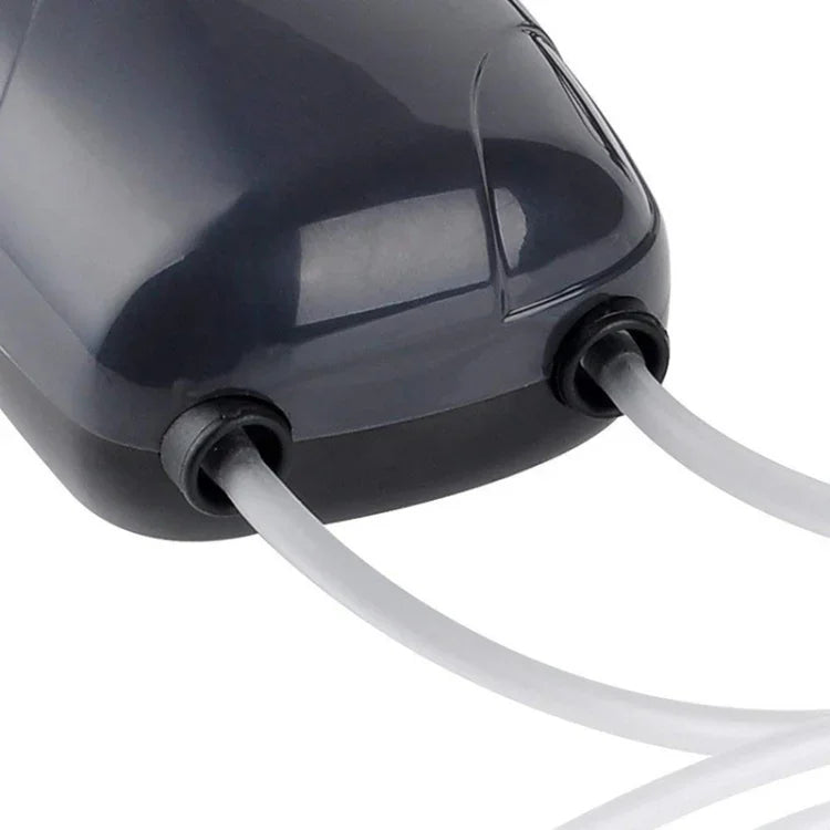 RS-390 ปั๊มลมตู้ปลาแบบหัวคู่ 5W 220V ปรับแรงดันลมได้ เงียบ ปั๊มลมออกซิเจนตู้ปลา 5W