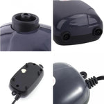 RS-390 ปั๊มลมตู้ปลาแบบหัวคู่ 5W 220V ปรับแรงดันลมได้ เงียบ ปั๊มลมออกซิเจนตู้ปลา 5W