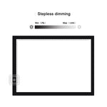 บอร์ดคัดลอกอะคริลิกขนาด A3 8W 5V LED Ultra-thin ปรับความสว่างแบบไม่มีขั้นบันได สำหรับสเก็ตช์อนิเมะ พร้อมสาย USB, พร้อมสาย USB