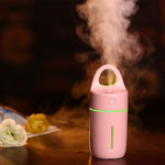 เครื่องเพิ่มความชื้นแบบพกพา USB ขนาดเล็ก 175 มล. กำลังไฟ 1.5W - 2W พร้อมไฟ LED สีสันสวยงาม