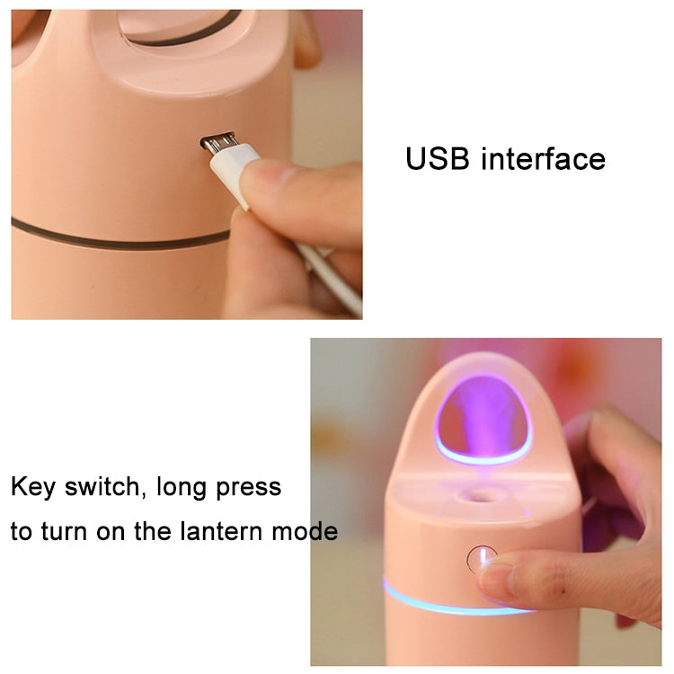 เครื่องเพิ่มความชื้นแบบพกพา USB ขนาดเล็ก 175 มล. กำลังไฟ 1.5W - 2W พร้อมไฟ LED สีสันสวยงาม