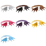 สร้อยคอปกหนังสไตล์พังค์ยุโรปและอเมริกาปีกปีศาจ 2 ชิ้น สีสุ่ม จัดส่ง CBTXXQ