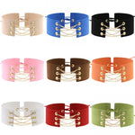 สร้อยคอปกผ้ากำมะหยี่ผู้หญิงสไตล์ยุโรปและอเมริกา 2 ชิ้น สีสุ่ม จัดส่ง SFQ