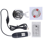 กล้องขยาย USB ความละเอียดสูง 0.3MP เซ็นเซอร์ภาพ 2560x1920P กล้องจุลทรรศน์ดิจิทัล USB พร้อมไฟ LED 8 ดวงและขาตั้งมืออาชีพ