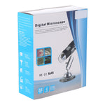 กล้องขยาย USB ความละเอียดสูง 0.3MP เซ็นเซอร์ภาพ 2560x1920P กล้องจุลทรรศน์ดิจิทัล USB พร้อมไฟ LED 8 ดวงและขาตั้งมืออาชีพ