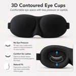 หน้ากากปิดตานอนช่วยบรรเทาแสง 3D แบบพกพา สำหรับผู้หญิง, หน้ากากตาน่ารัก