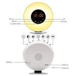 นาฬิกาปลุกไฟ LED ระบบสัมผัสอัจฉริยะ พร้อมวิทยุ FM และ USB