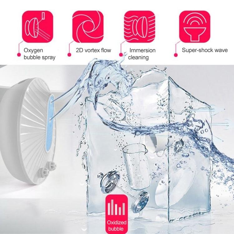 เครื่องล้างผลไม้แบบอัลตราโซนิกขนาดเล็กพกพา GYB001 ชาร์จ USB บรรจุภัณฑ์กลาง สีเขียว สีฟ้า สีทองแชมเปญ สีชมพู