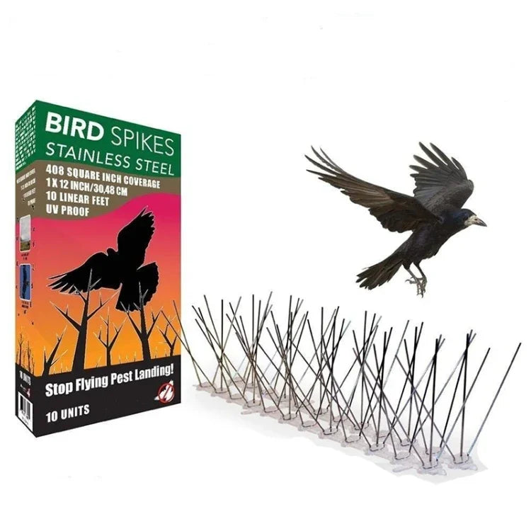 5 PCS / Set Bird Repeller 50cm Stainless Steel Nails Bird Spikes SK411, 5 PCS