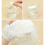 ผ้าเช็ดตัวผ้าฝ้ายแบบใช้แล้วทิ้งสไตล์ลูกกวาดแบบพกพา 50 ชิ้น ขนาด: 22*20 ซม., 50 ชิ้น