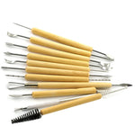 ชุดมีดตัดดินเหนียว DIY ไม้ 11-in-1 สำหรับปั้นดินเหนียว งานปั้น