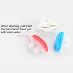 เครื่องฟอกอากาศป้องกันการกรน 2 in 1 ทำจาก ABS และซิลิโคน