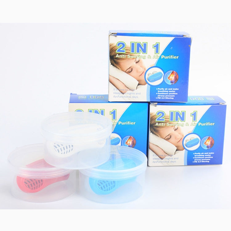 เครื่องฟอกอากาศป้องกันการกรน 2 in 1 ทำจาก ABS และซิลิโคน
