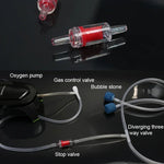 วาล์วตรวจสอบแบบอินไลน์ 10 ชิ้น สำหรับปั๊มลมตู้ปลา ขนาดข้อต่อ: 4mm, 4mm