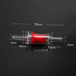 วาล์วตรวจสอบแบบอินไลน์ 10 ชิ้น สำหรับปั๊มลมตู้ปลา ขนาดข้อต่อ: 4mm, 4mm