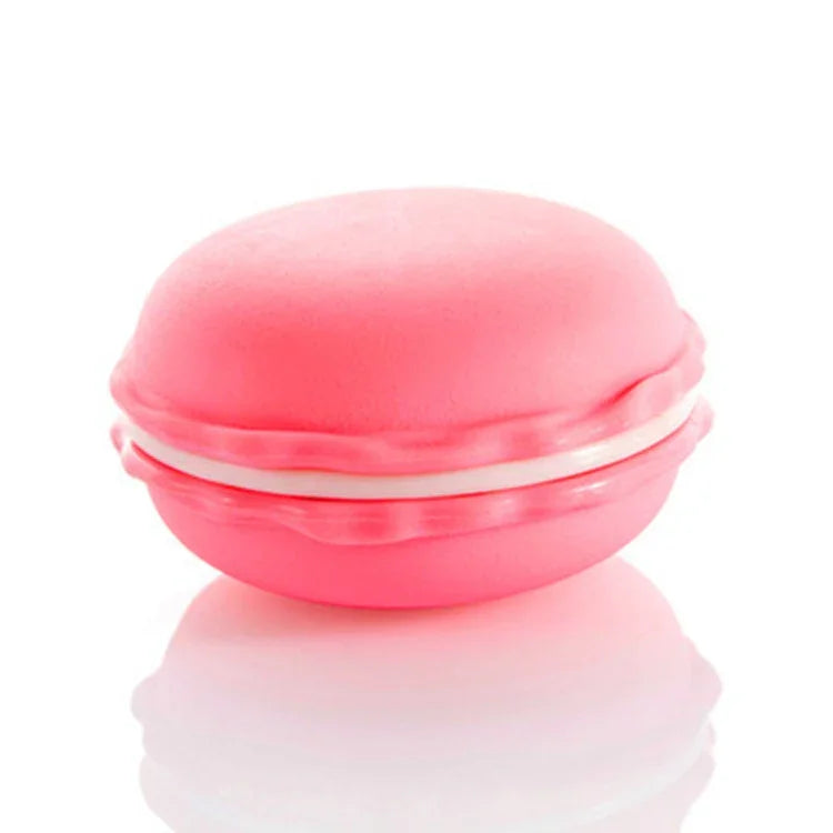กล่องเครื่องประดับสไตล์มาการองน่ารักแบบพกพา 2 ชิ้น ส่งสีสุ่ม Macaron