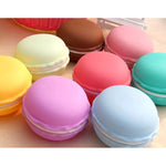 กล่องเครื่องประดับสไตล์มาการองน่ารักแบบพกพา 2 ชิ้น ส่งสีสุ่ม Macaron