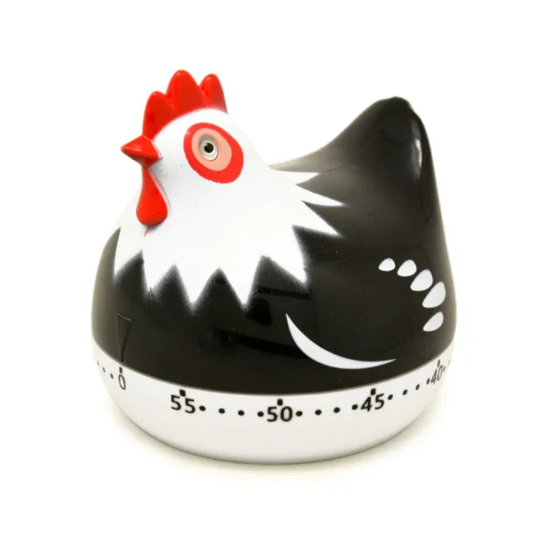 นาฬิกาจับเวลานับถอยหลังครัวรูปไก่ 60 นาที อุปกรณ์ตกแต่งบ้าน สีสุ่ม RB219