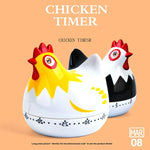 นาฬิกาจับเวลานับถอยหลังครัวรูปไก่ 60 นาที อุปกรณ์ตกแต่งบ้าน สีสุ่ม RB219