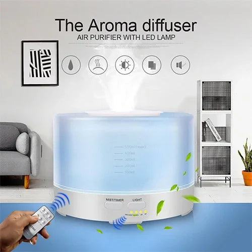 เครื่องเพิ่มความชื้นในอากาศแบบรีโมท T700 สีขาวใส พร้อมสเปรย์แอลกอฮอล์อัตโนมัติ เครื่องกระจายกลิ่นน้ำมันหอมระเหยอัลตราโซนิก ความจุ: 700 มล., DC 24V, ปลั๊ก US, สีขาวใส (700 มล.), ลายไม้ (700 มล.)