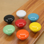 มือจับลิ้นชักเซรามิกเคลือบสีสไตล์วรรณกรรมสมัยใหม่ ขนาด 32มม.