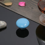มือจับลิ้นชักตู้เซรามิกเคลือบสีสไตล์วรรณกรรมสมัยใหม่ ขนาด 38 มม.